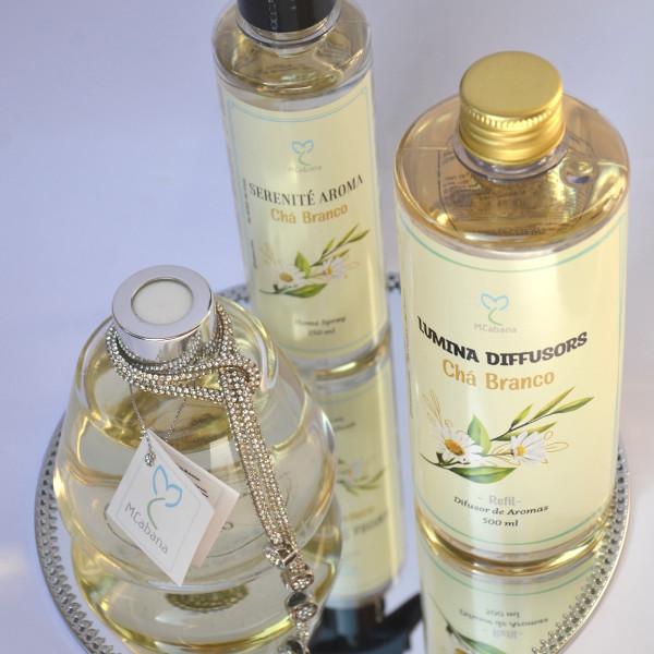 Kit Completo Chá Branco ( Difusor com Varetas (25...