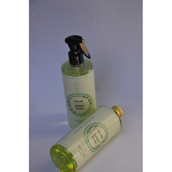 Kit Bem-Estar Bamboo Dreams: Água Perfumada (500ml) + Refil (500ml)