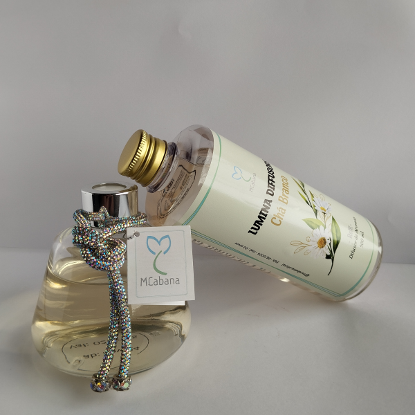 Kit Difusor com Varetas 250ml + Refil 500ml Chá B...